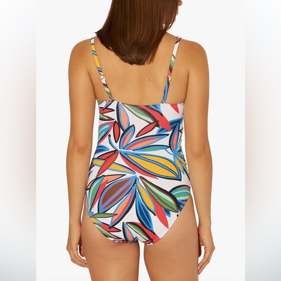 Bleu Rod Beattie Lush Life Shirred Swimsuit NEW size 10 - Picture 2 of 9